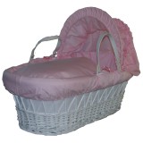Moses Basket Dressing in Pink polyCotton